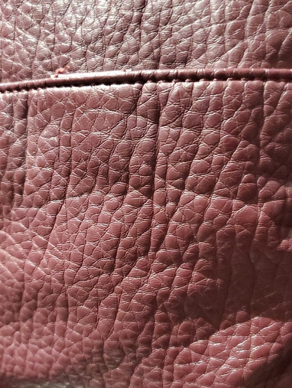 Giani Bernini Plum Textured Leather Crossbody with Logo Medallion Casual Vacay - Picture 6 of 14